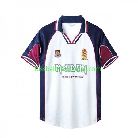Fußballtrikots West Ham United Iron Maiden 1999 Retro Kurzarm Auswärts-trikot kaufen